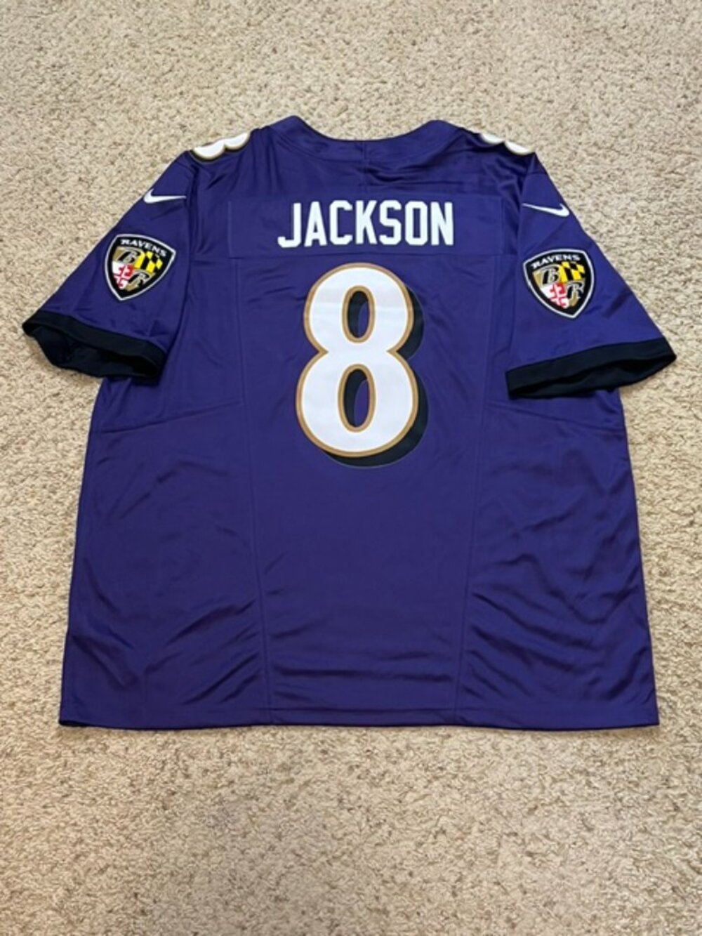 Lamar Jackson Baltimore Ravens Purple Nike Vapor Fuse Limited Jersey Sz XXL New